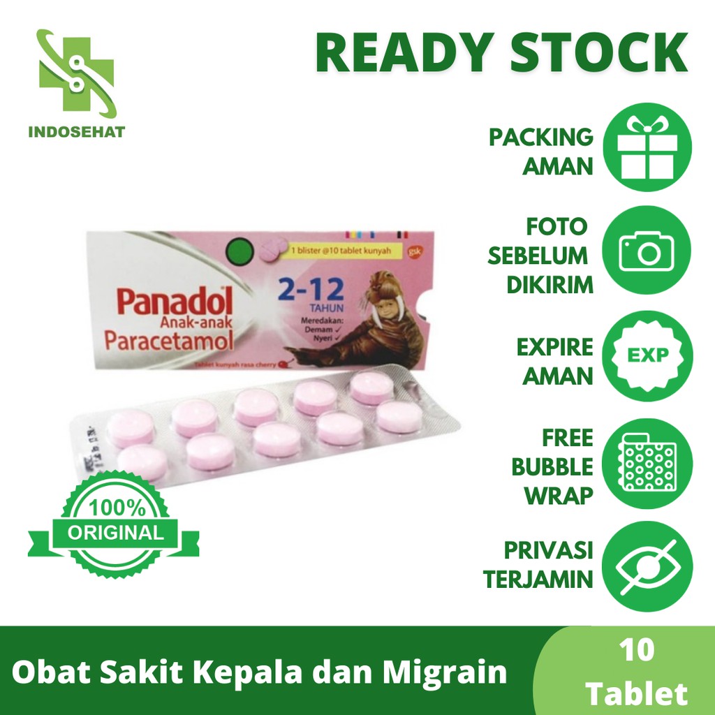 Panadol Anak per strip 10 tablet
