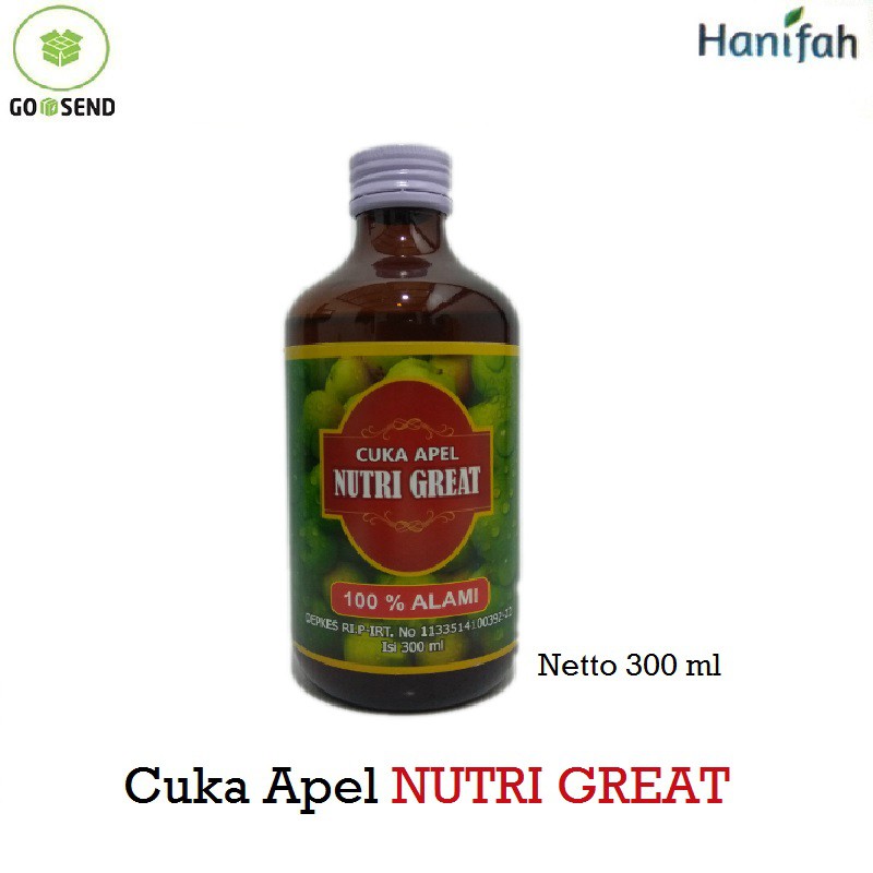Cuka Apel Nutri Great 300 ml