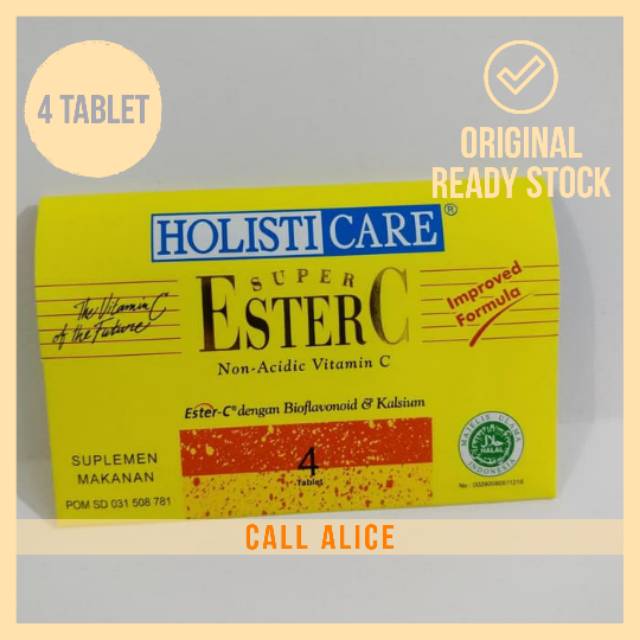 HOLISTICARE ESTER C STRIP 4 TABLET