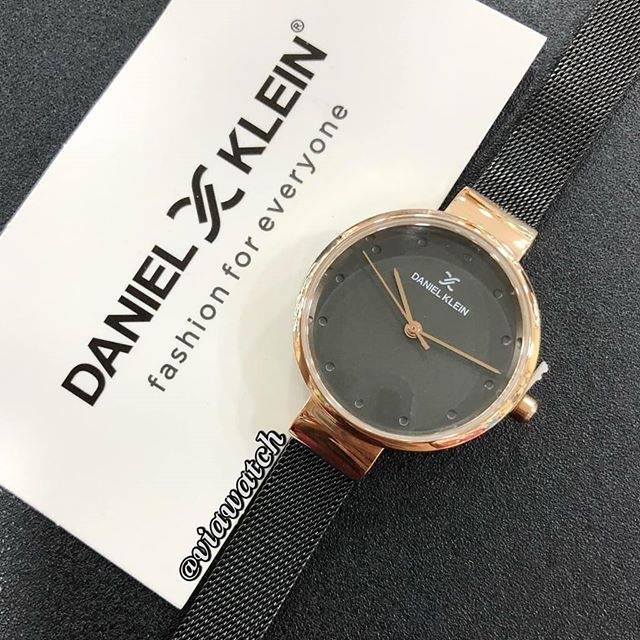 DANIEL KLEIN 1187 BLACK ROSE GOLD