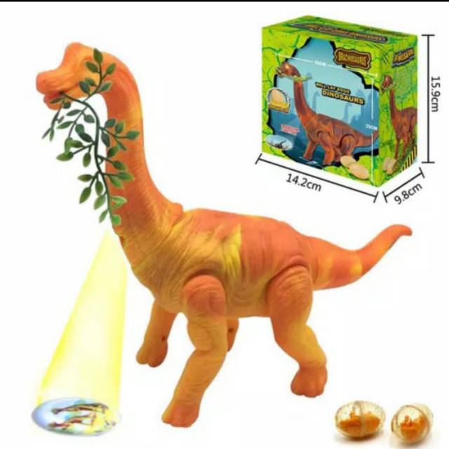 Mainan Dinosaurus Brachiosaurus Bertelur