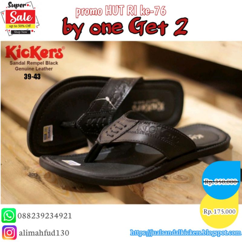 sandal kickers rempal black