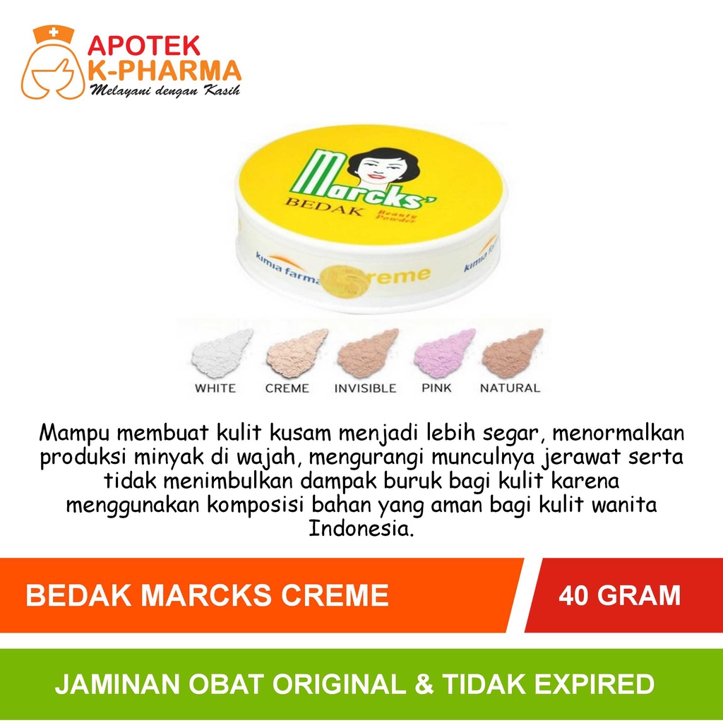 Marcks Bedak Creme Isi 40gram