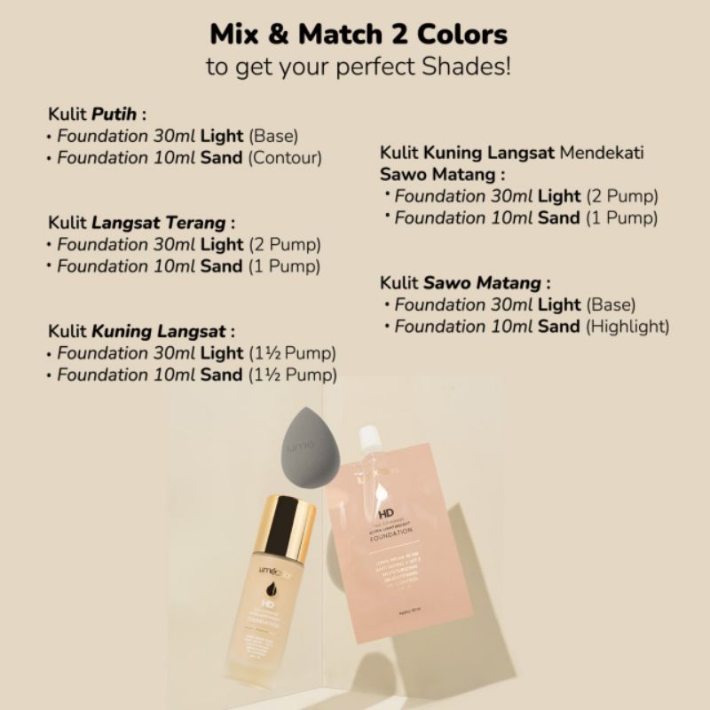 foundation refill 10ml LUMECOLORS