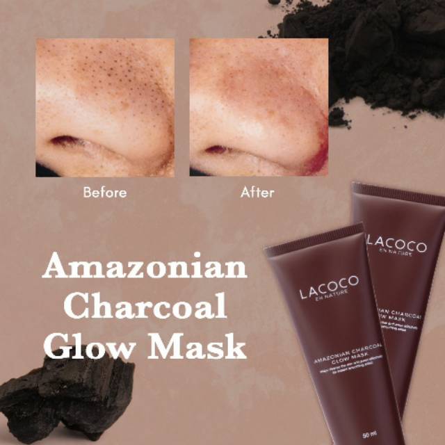 Amazonia Charcoal glow mask