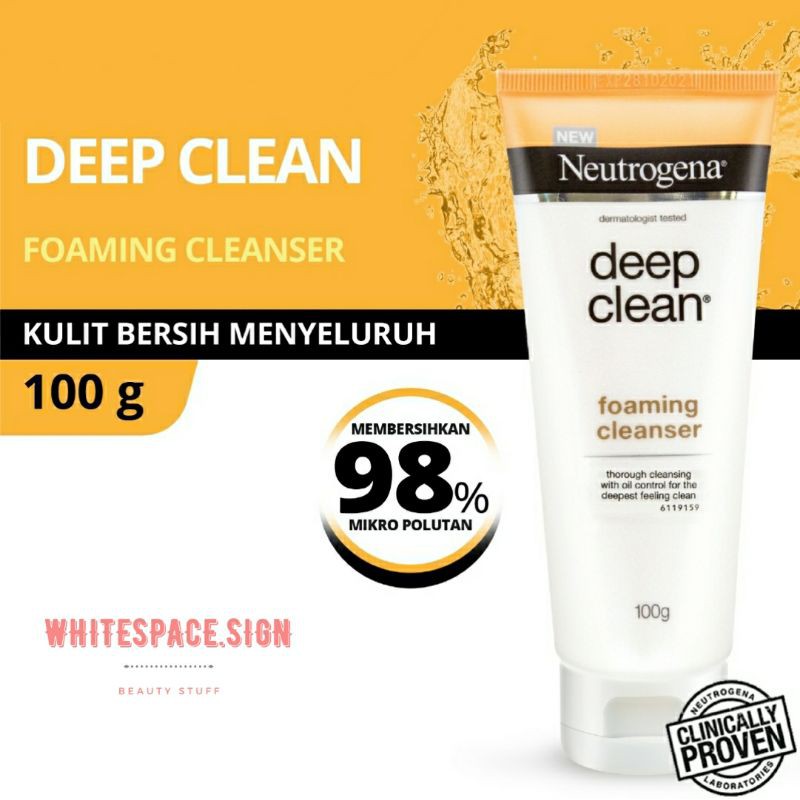 NEUTROGENA DEEP CLEAN FOAMING CLEANSER 100 G