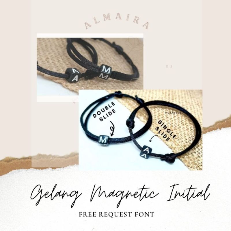 GELANG MAGNETIC INITIAL DADU✨