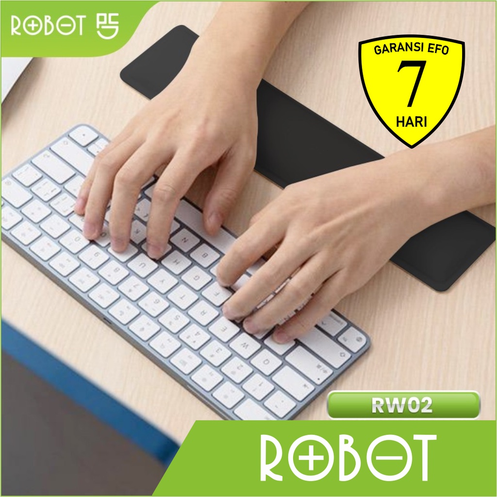 Wrist Rest Robot RW02 - Memory Foam Keyboard Mouse Pad