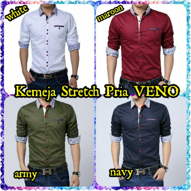 Kemeja Stretch Pria VENO