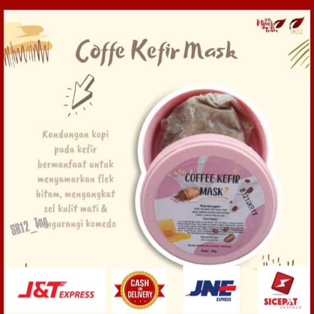 Coffee kefir mask