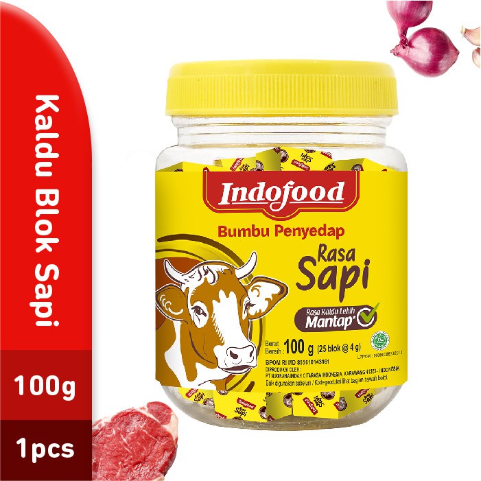 Kaldu Blok Indofood Rasa Sapi 100 Gr