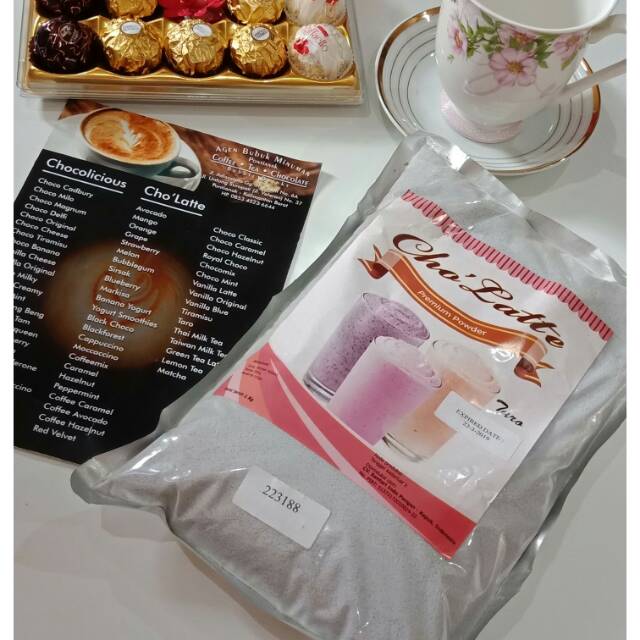 bubuk minuman rasa "taro"