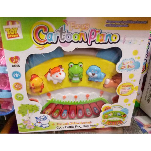 Funny cartoon piano
