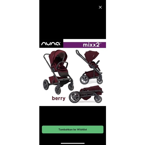 Stroller Nuna mixx2 2018 NEW!