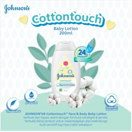 JOHNSON’S® Cottontouch™ Face & Body Lotion 200ml