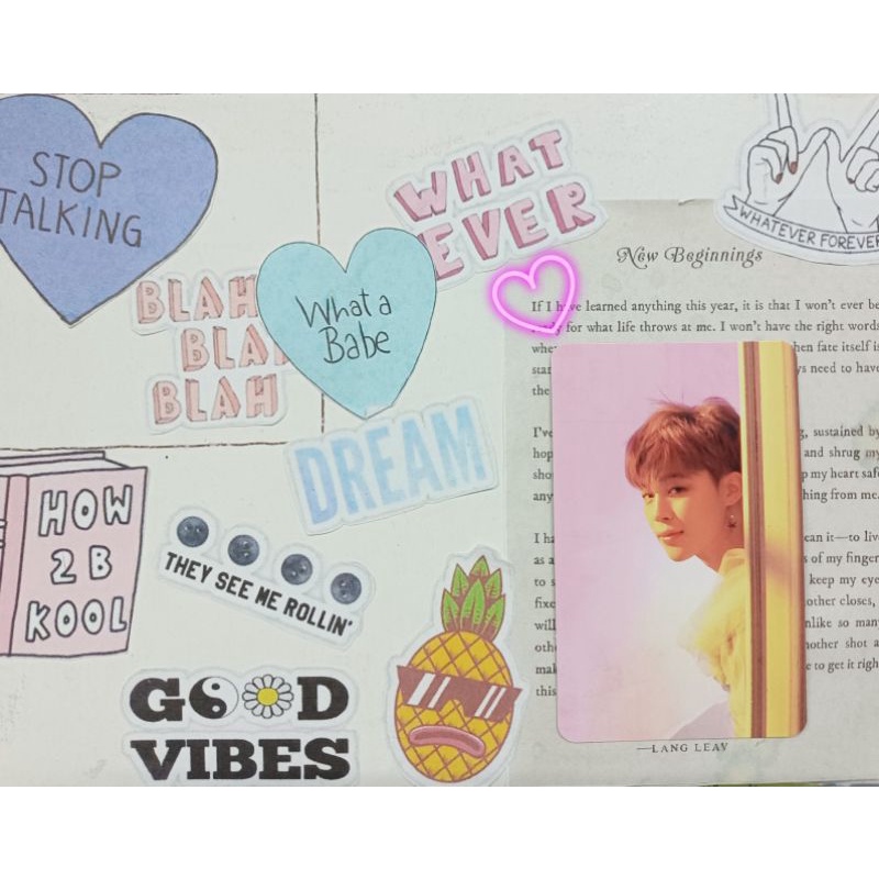 OFFICIAL PHOTOCARD BTS JIMIN ANSWER E