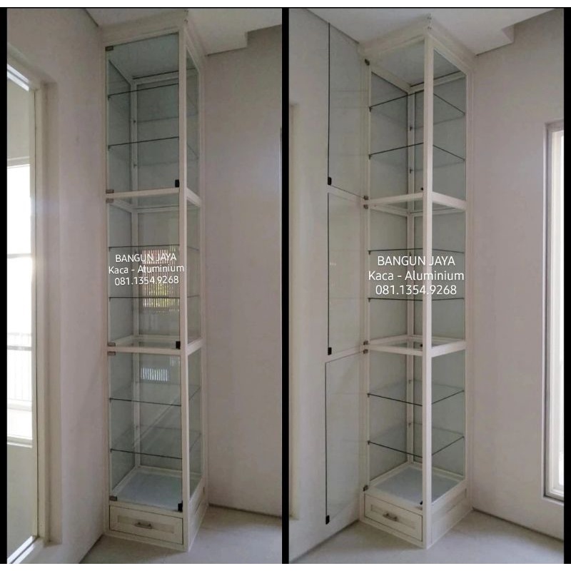Kabinet Kaca Aluminium