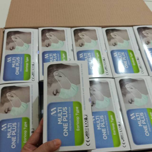 Masker Multi One Plus 3 ply earloop isi 50 pcs