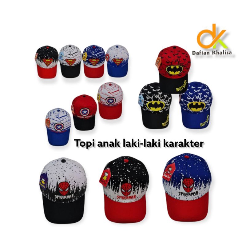 topi karakter superhero