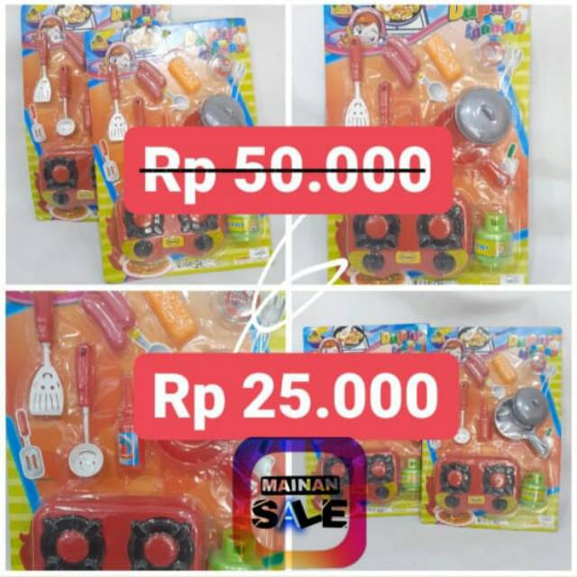Mainan anakset dapur idaman