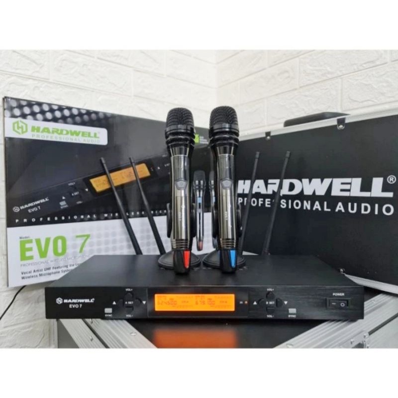 Mic Wireless HARDWELL EVO7 EVO 7 Original Free Hardcase