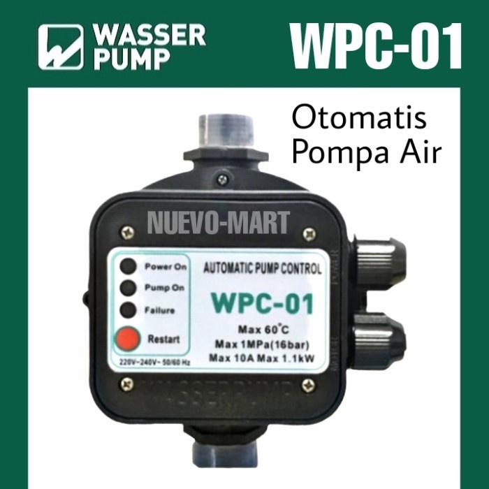 WASSER Automatic Pressure Control WPC-01 Switch Otomatis Pompa WPC 01