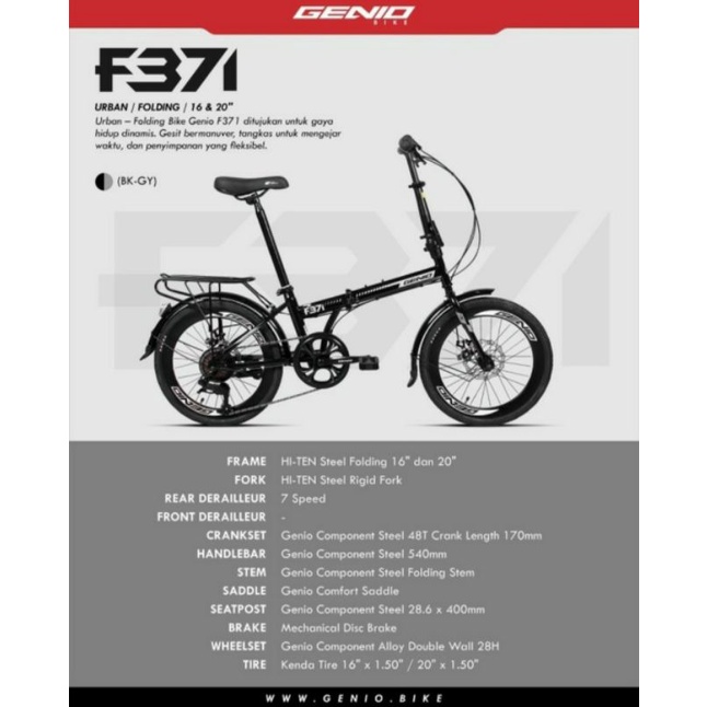 genio folding 16 f371
