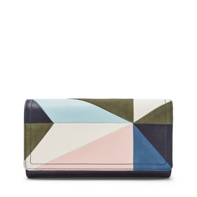 Dompet Logan Flap Clutch Light Patchwork