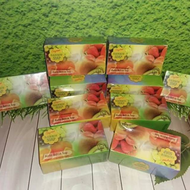 Rainbow soap