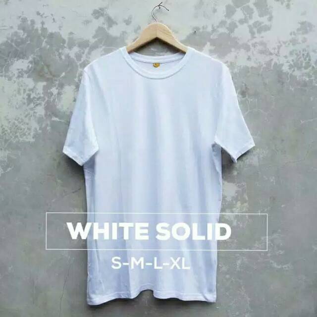 BAJU POLOS WHITE SOLID