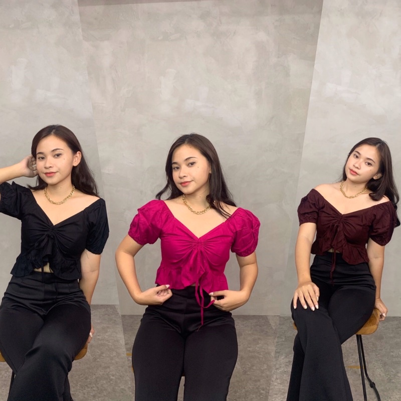 VERA TOP // CROP TOP RAYON
