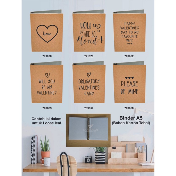 Binder A5 / Binder Note A5 / Kraft / Set 3040