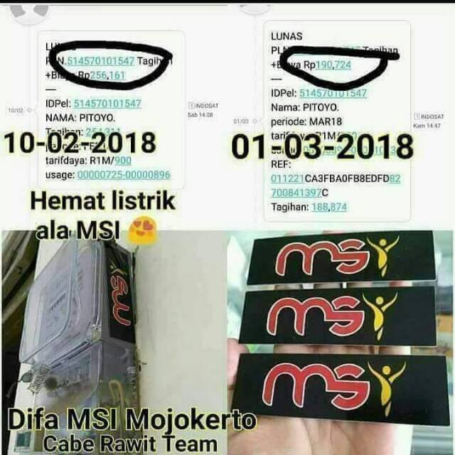 IEP MSI (bentuk plat)