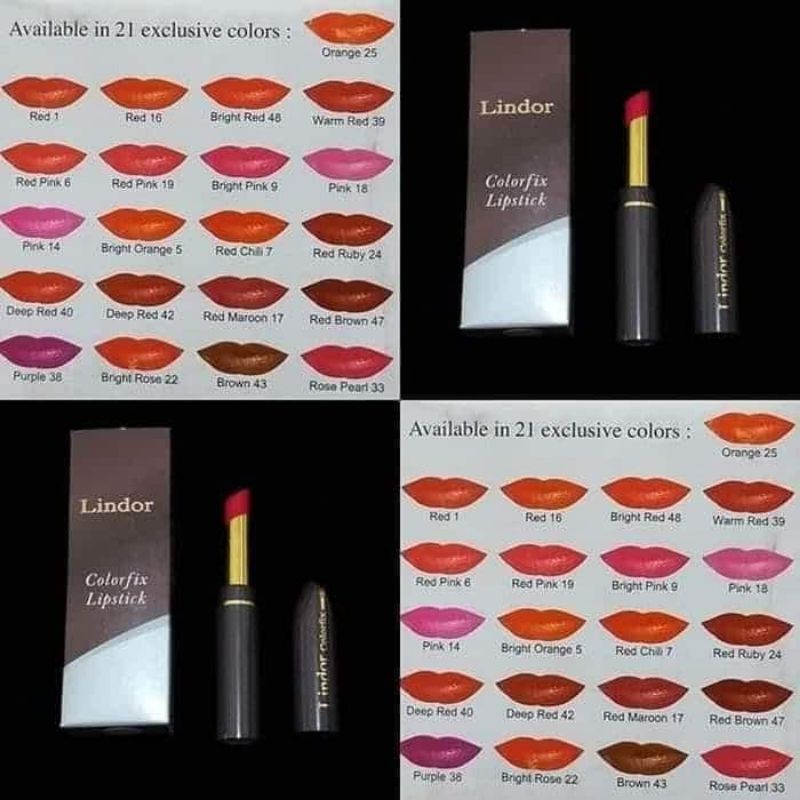 lipstik lindor colourfix matte