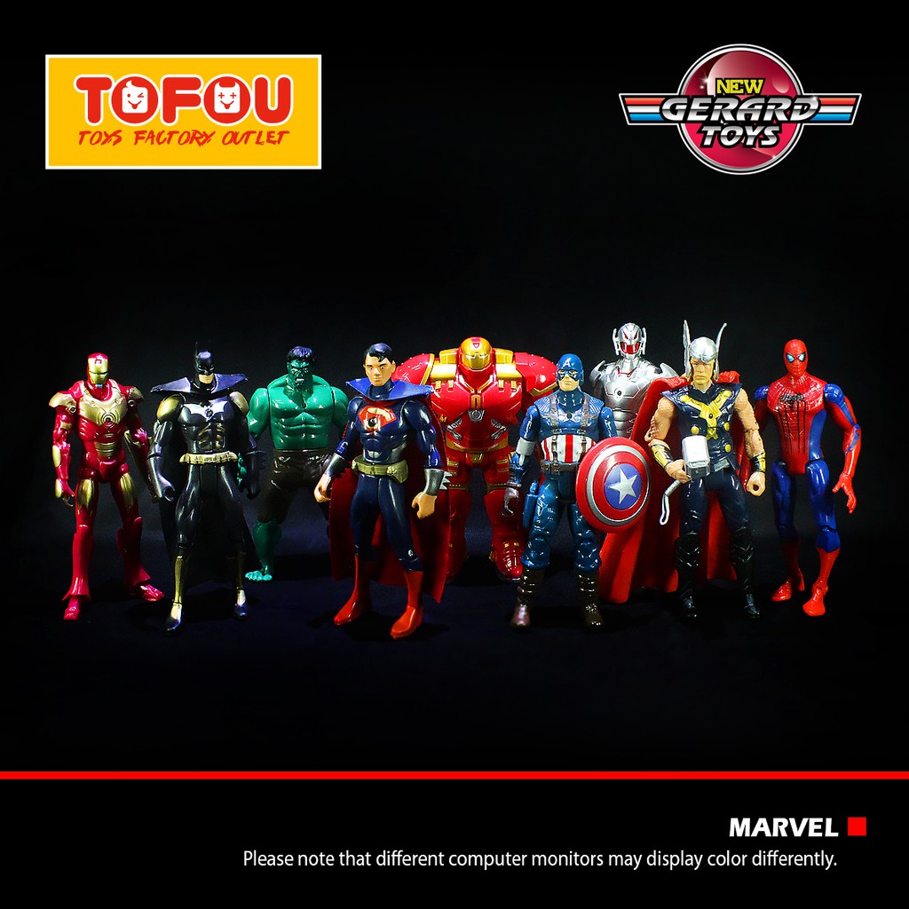 Action Figure Marvel set isi 9 Murah