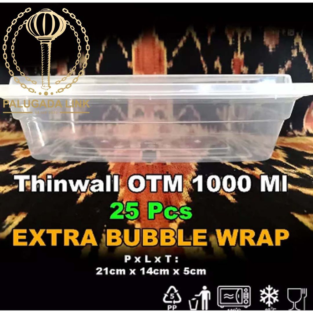 Thinwall Tebal Otm 1000ml Pack 25pcs
