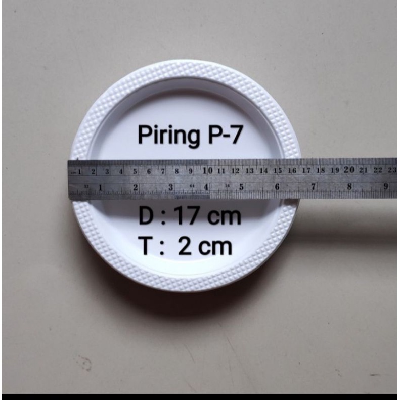 piring plastik p7 isi 50pcs