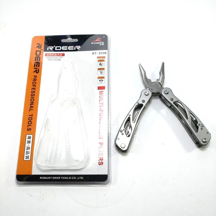R-deer Multi Function Plier RT-2338 Stainless Steel/Tang