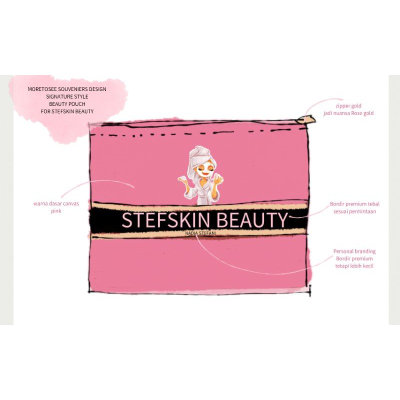 tas make up dompet kecil customize