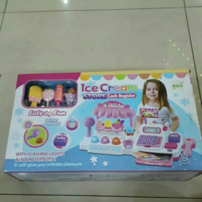 es krim +kasiran mainan