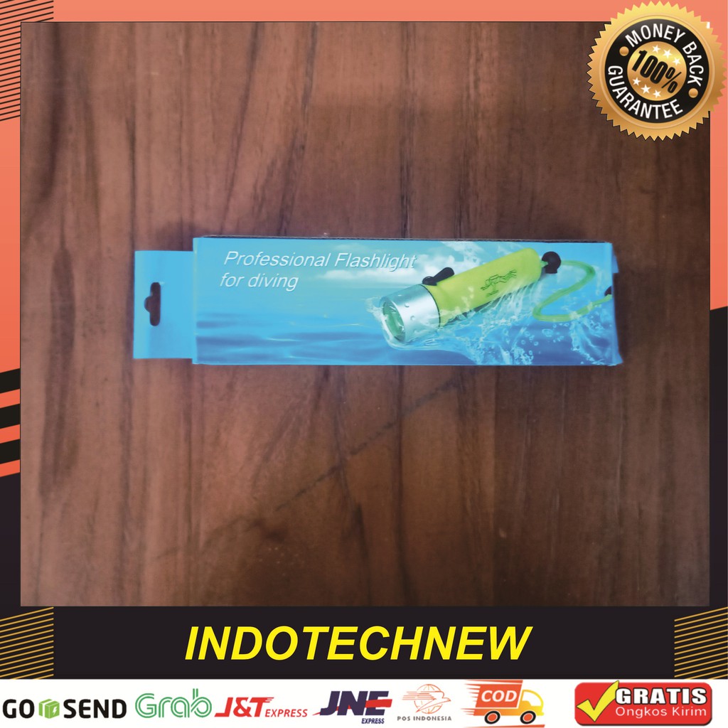 TERBATAS Professional Flashlight For Diving ( Senter Selam, Lighter
