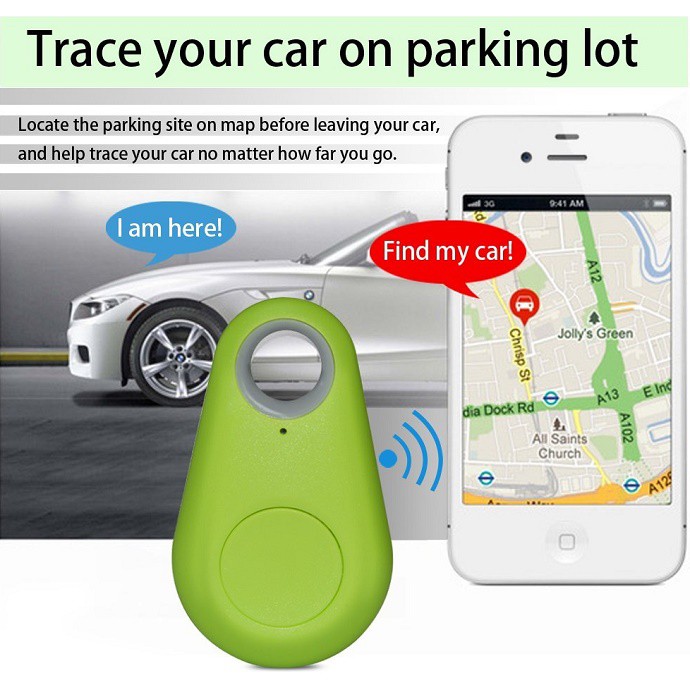 DISKON Smart Bluetooth Tracker Wireless Remote Shutter Selfie Tongsis GPS