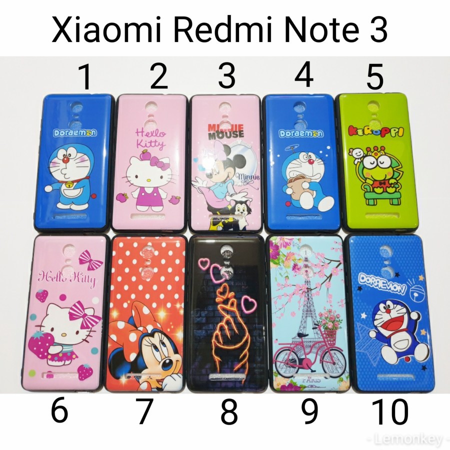 Case Softcase Karakter For Xiaom Redmi Note 3 / Case Xiaomi Note3 / Casing Xiaomi note3 pro