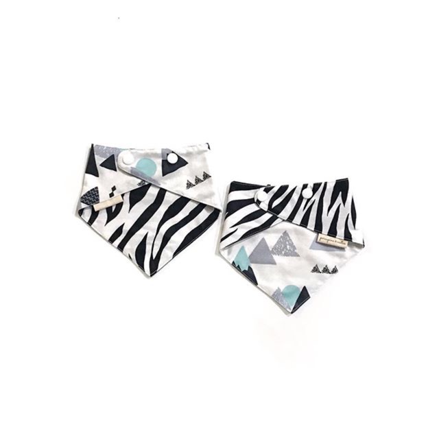 Triangle Bib - Zebra