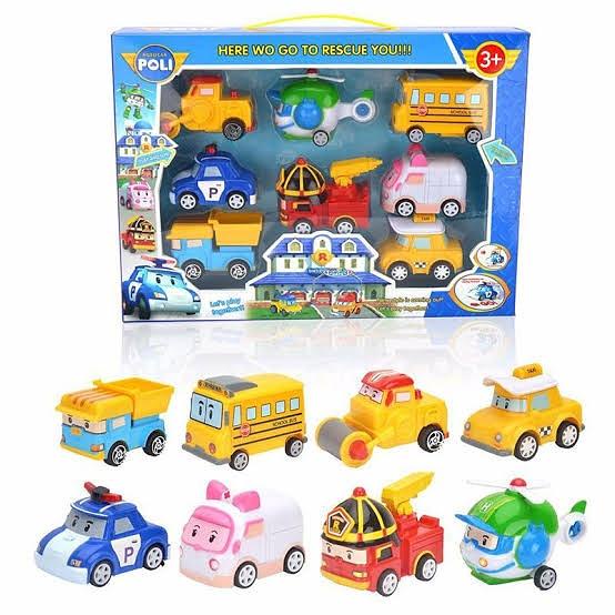 ROBOCAR POLIIII 8 IN 1 PULL BACK