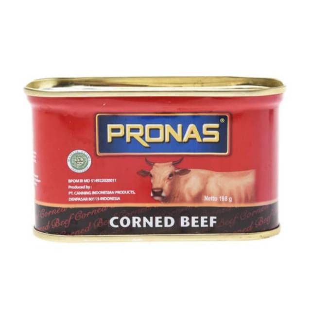 Pronas Corned Beef Kornet Daging Sapi 198gr
