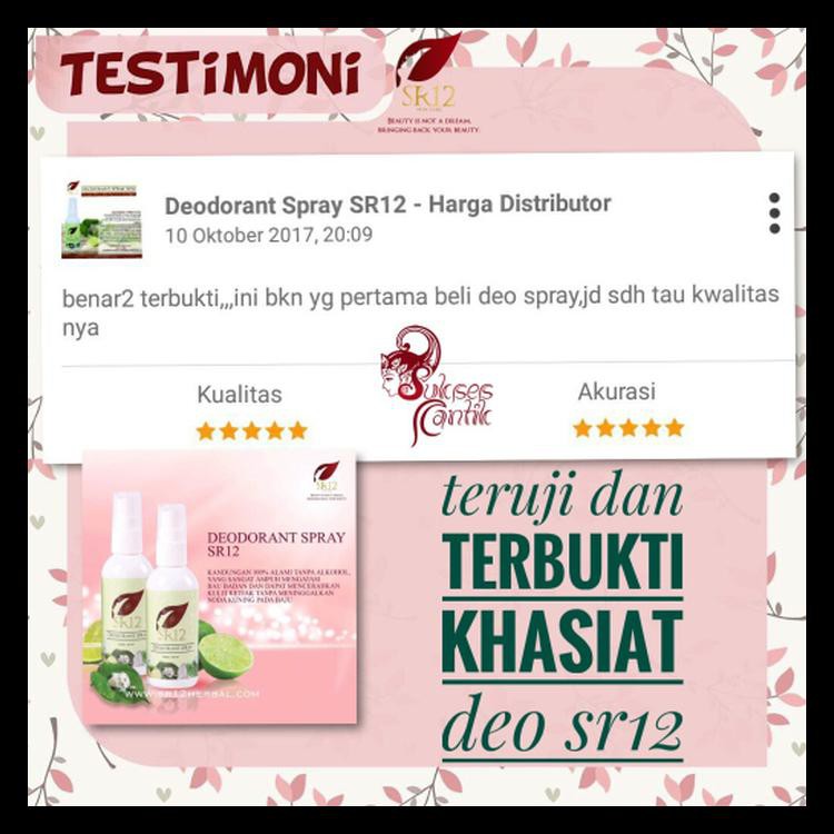 DEODORANT SPRAY SR12 - HARGA DISTRIBUTOR