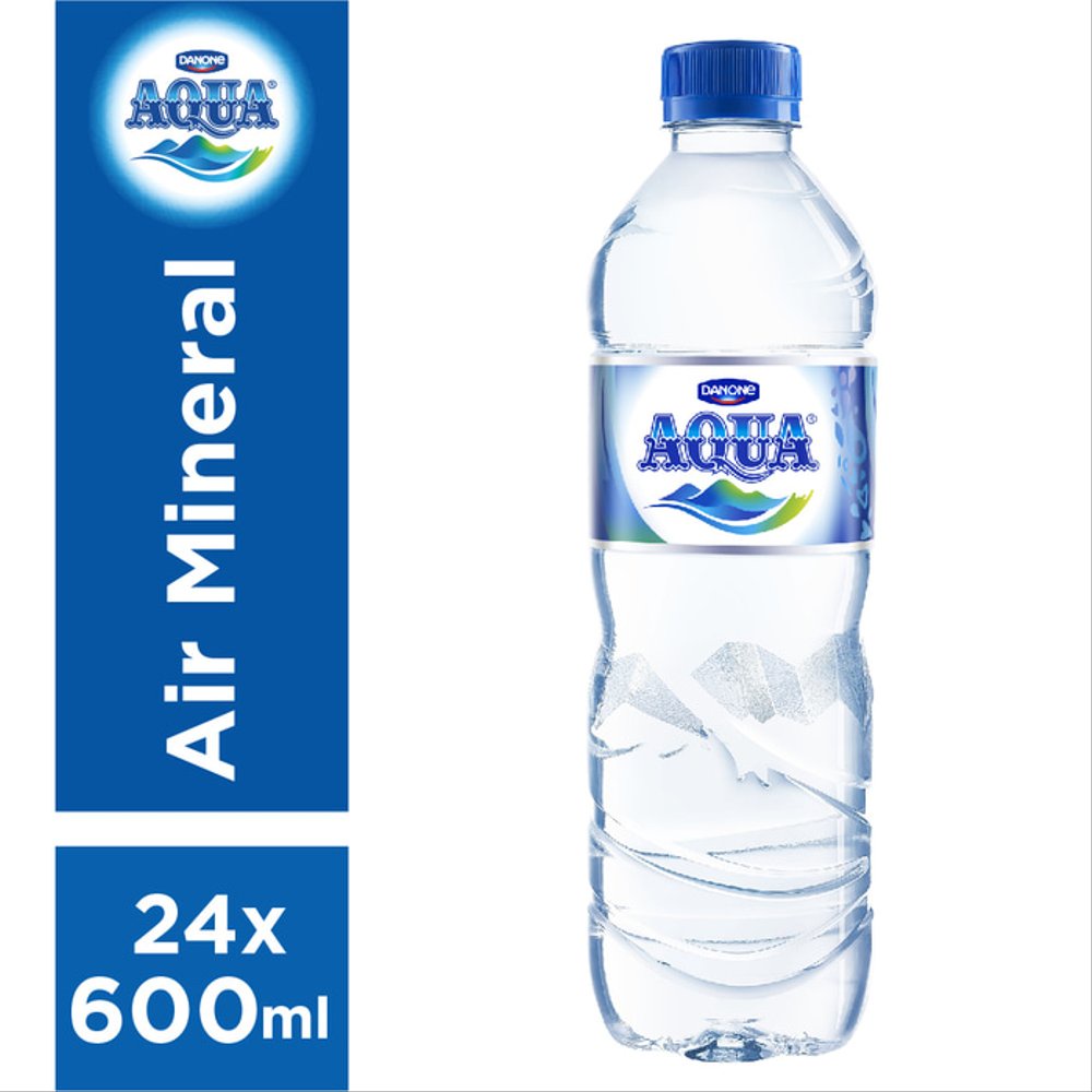 Aqua Botol 600ml isi 24 Pcs