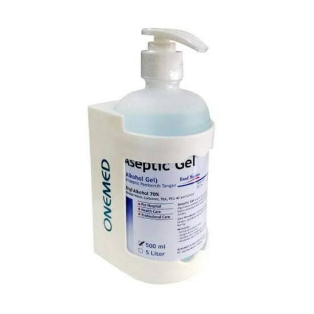 Aseptic Gel Onemed 500ml+Bracket Dinding(1setAseptic+Bracket)