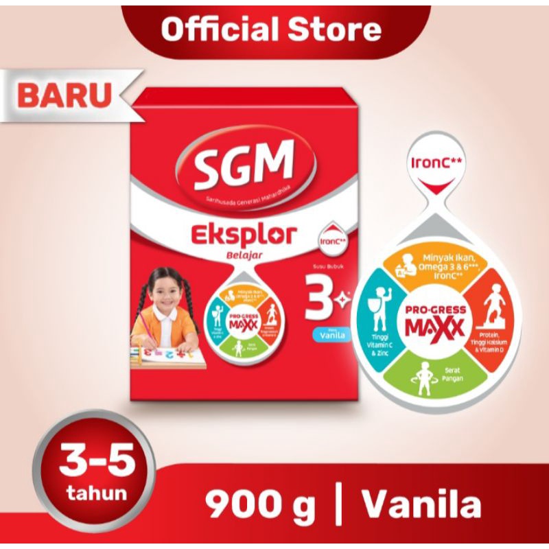 SGM Eksplor 3+ Vanila Madu 900gr